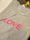 Neon Love T-shirt - Grey