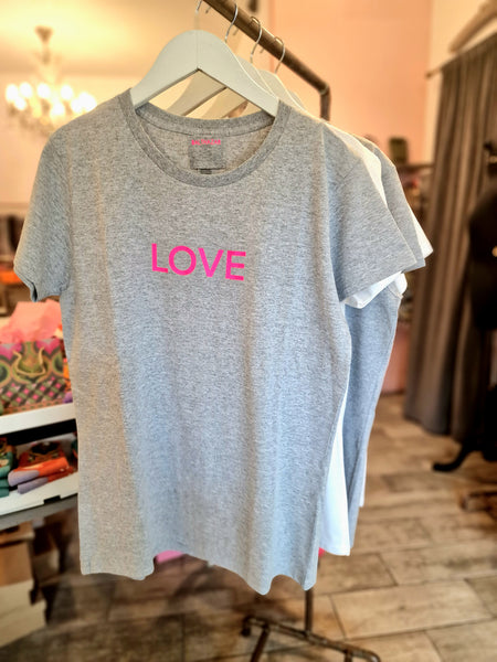 Neon Love T-shirt - Grey