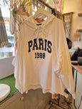Paris Oversized Sweatshirt - Cream