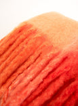 Two-Tone Chunky Soft Blanket Scarf - Orange