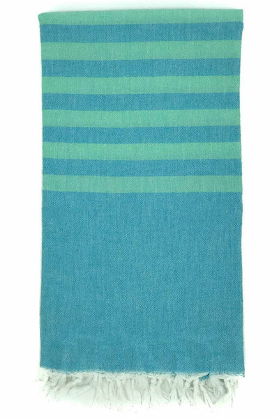 Clara Hammam Towel - Ice Blue/Aqua