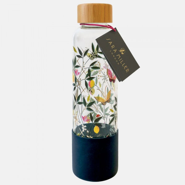 Sara Miller - ORCHARD BUTTERFLY GLASS WATER BOTTLE