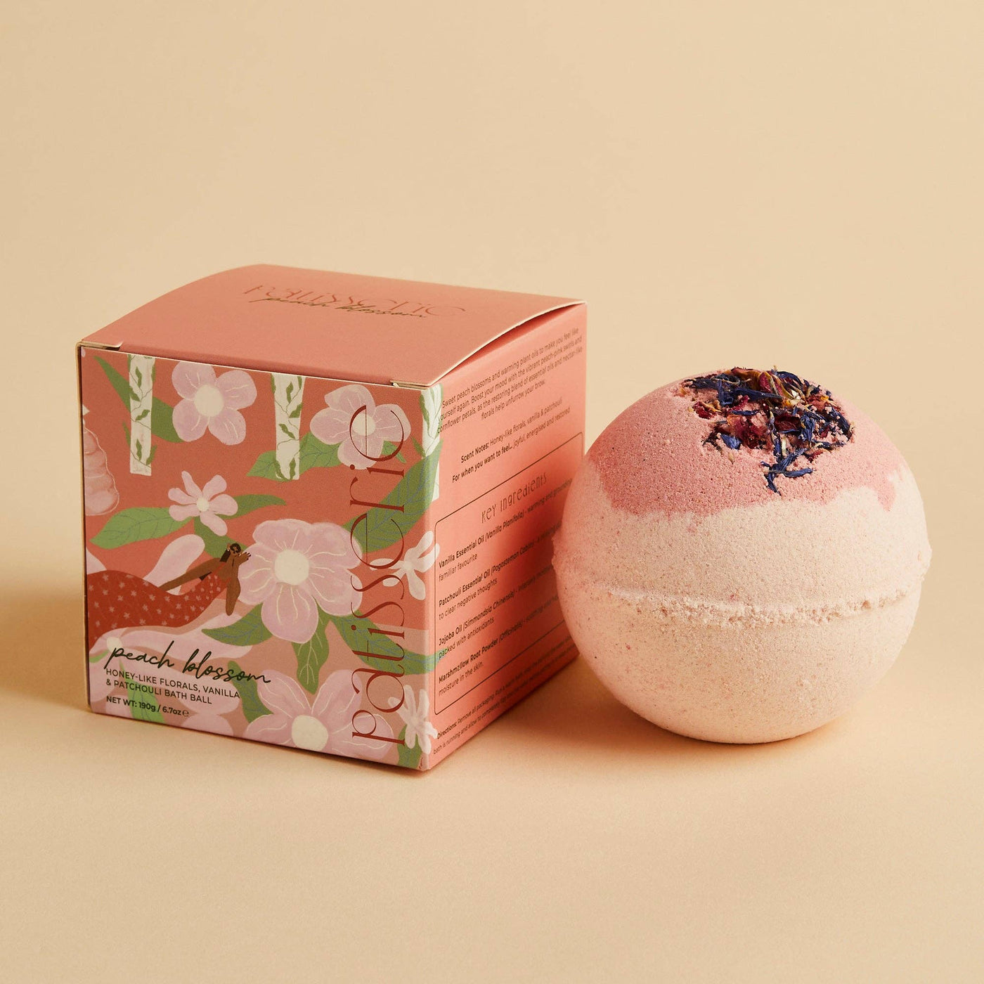 Peach Blossom Vegan Bath Ball