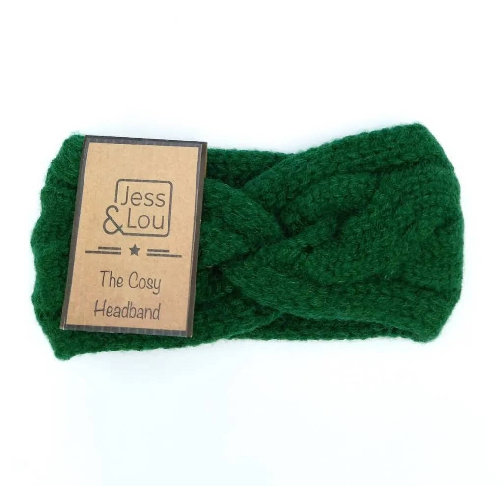 Cosy Cable Headband - Green