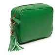 Klein & Wallace - Leather Crossbody Bag & Straps - Emerald Green