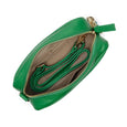 Klein & Wallace - Leather Crossbody Bag & Straps - Emerald Green