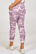 Magic Stretch Camouflage Joggers - Pink