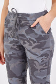 Magic Stretch Camouflage Joggers - Grey