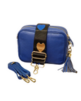 Klein & Wallace - Leather Crossbody Bag & Straps - Cobalt Blue