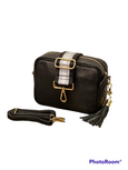 Klein & Wallace - Leather Crossbody Bag & Straps - Black