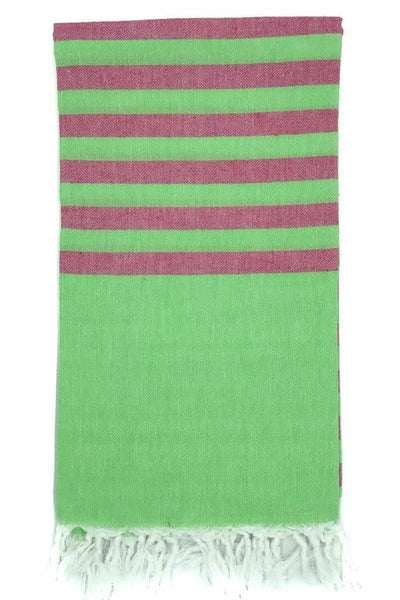 Clara Hammam Towel - Lime/Fushia