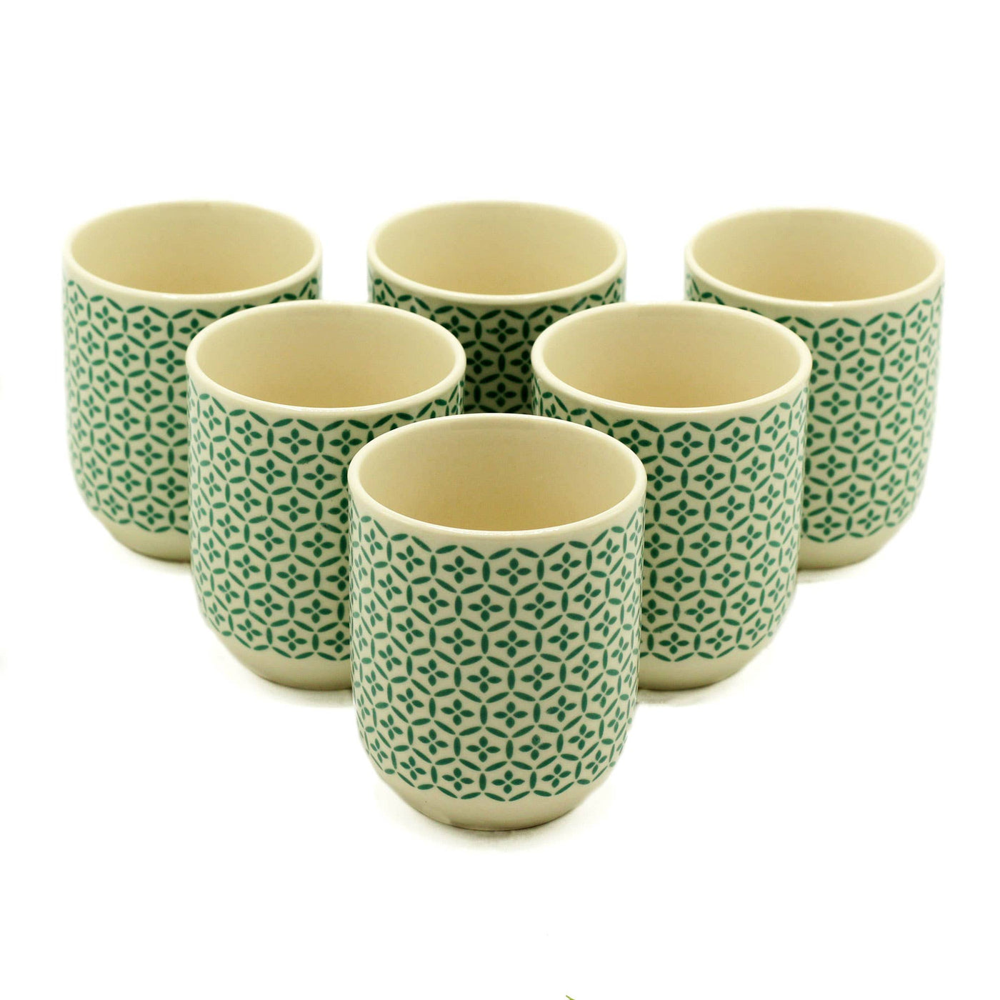 1 Herbal Tea Cup - Green Mosaic