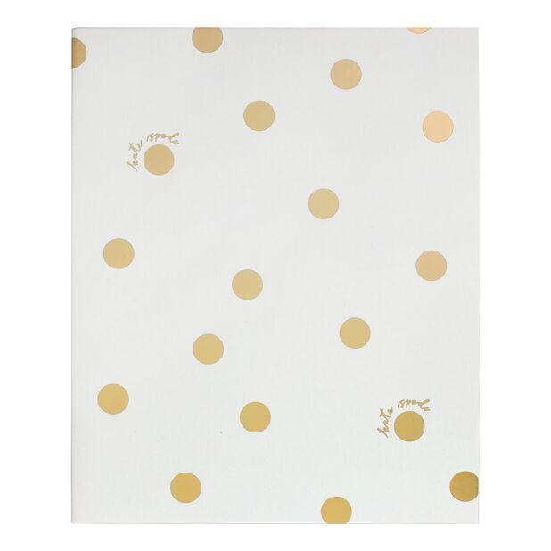 Kate Spade - Gold Dot with Script Concealed Spiral Notebook