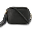 Klein & Wallace - Leather Crossbody Bag & Straps - Black
